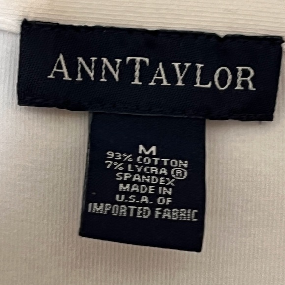 Ann Taylor white sleeveless top with collar size- Medium - Picture 3 of 3